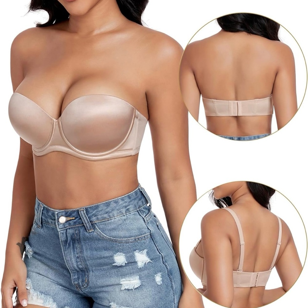 DotVol Strapless Nude Bra (NWT) Multi wear
